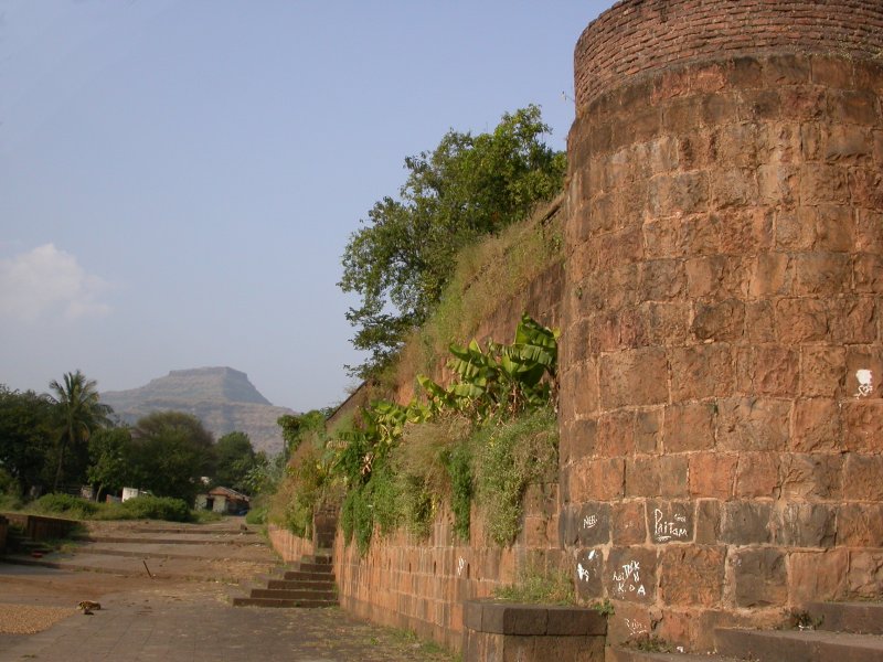 View of Pandavgad in distance